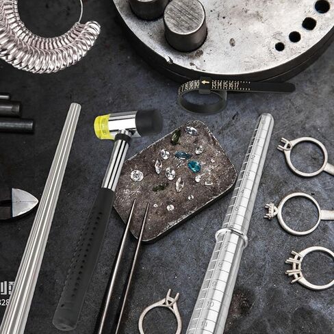 Ring Sizer, Measuring Tools for Jewellery – Ring Sizing Tool Set – Finger Measure Tape with Rubber for Men Jewellery Measuring Home in Saudi Arabia