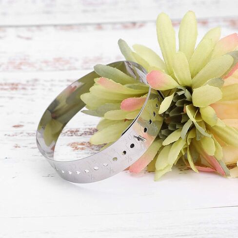 الفولاذ المقاوم للصدأ سوار قياس قياس قابل للتعديل حلقة التحجيم أداة 15 ~ 23 سنتيمتر المعصمين الضابط in Saudi Arabia