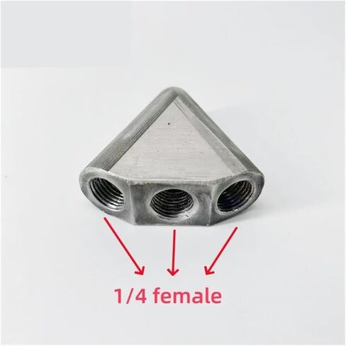 High Pressure Stainless Steel Sewer Jetter Cleaning Nozzle - 1/4" Female V-Shaped, 6000psi, 21 GPM Flow Rate for Pipe(60Millimetre) in Kuwait