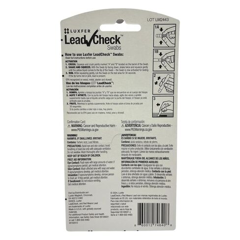 Lead Check Testing Swab 2 Pack (4 Swabs) in Kuwait