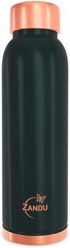 Zandu Copper Bottle (Green): Prepared with 100% Pure Copper | Useful in Promoting Overall Health (Pack of 950 ml) in Kuwait