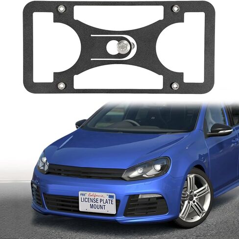 License Plate Holder Front Bumper Mount Bracket Compatible with Mazda MX-5 Miata (ND) 2016-2023 | No Drilling | Installs in Seconds，Front Bumper License Plate Mounting Kit in Kuwait