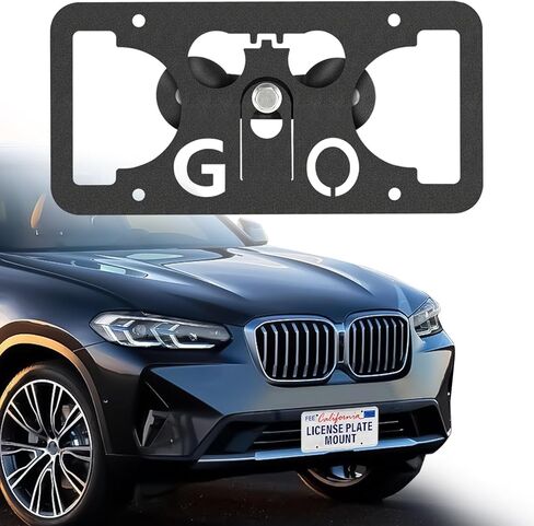 License Plate Holder Front Bumper Mount Bracket Compatible with Mazda MX-5 Miata (ND) 2016-2023 | No Drilling | Installs in Seconds，Front Bumper License Plate Mounting Kit in Kuwait