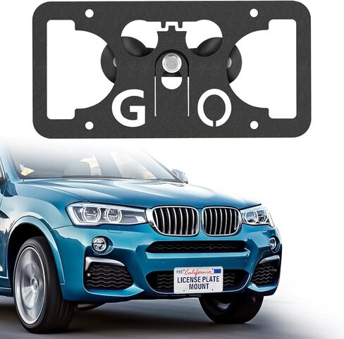 License Plate Holder Front Bumper Mount Bracket Compatible with Mazda MX-5 Miata (ND) 2016-2023 | No Drilling | Installs in Seconds，Front Bumper License Plate Mounting Kit in Kuwait