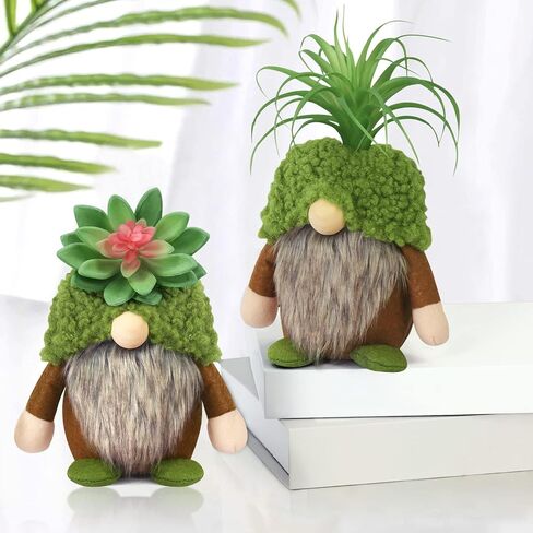 Upltowtme Farmhouse Crochet Gnomes Blessed Home Swedish Tomte Gnomes with Greenery Stuffed Heart for Christmas Decorations Rustic Housewarming Gifts for Women in Kuwait