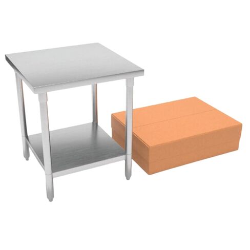 Winholt DTR-3036-HKD 36" x 30" Work Table, NSF, 16/304 Stainless Steel Top, 18/304 Stainless Steel Undershelf & Legs, All-Welded, Adjustable Feet, Commercial Use in Kuwait