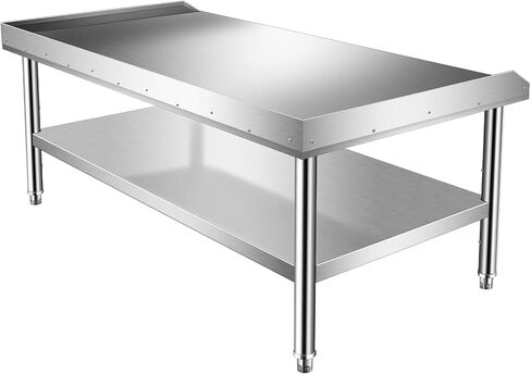 Stainless Steel Equipment Stand, 30 x 36 x 24Inches Grilling Table with Adjustable Storage Undershelf for Kitchen Restaurant Home and Hotel in Kuwait