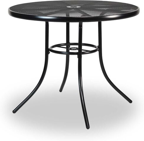 طاولة تجارية مستديرة مقاس 36 بوصة - تتسع لـ 2-4 أشخاص | متينة للغاية | استخدام خارجي مدى الحياة | يتحمل جميع الظروف الجوية | نمط شبكي فولاذي أنيق | مجموعة هايلاند in Kuwait