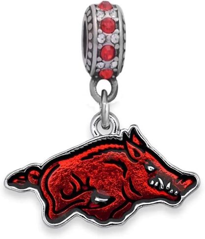 Arkansas Pride ! University Charm-Compatible With Pandora Style Bracelets in Saudi Arabia