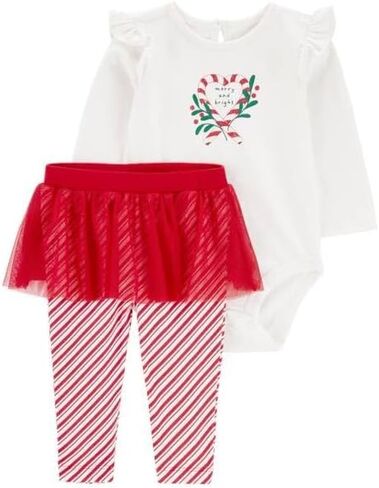 Carter's Two Piece Much Love Valentine's Day Top and Tutu Pants Set Red (Red, Newborn) in Kuwait