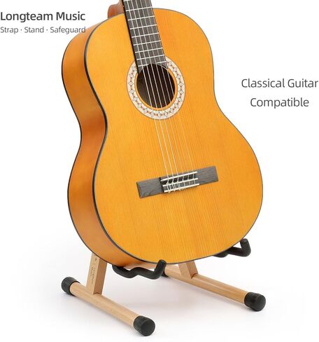 Wooden Cello Stand, Adjustable A-Frame Floor Stand with Padded Foam, Folding Acoustic Instrument Rack for Cello - Fits 1/2, 3/4, 7/8 Size (Brown) in Saudi Arabia