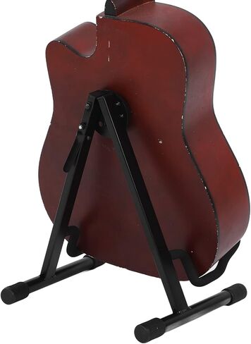 Cello Stand Foldable Metal Frame, Black, Compact Portable Holder for Guitar Bass Violin - Lightweight Design, Easy Assembly, Stable Instrument Support in Saudi Arabia