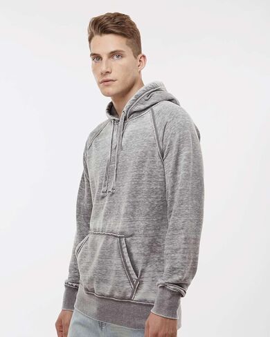 سويت شيرت بغطاء للرأس من J. America للرجال Vintage Zen Fleece، مقاس 2XL، Chambray in Saudi Arabia