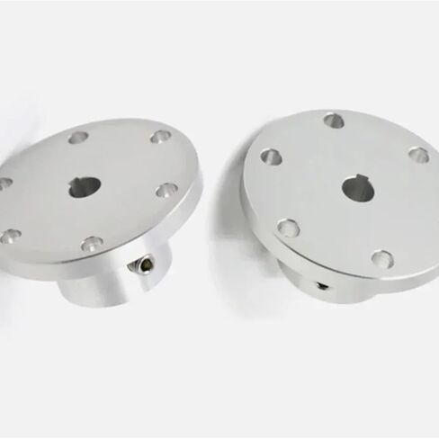 1PC Flange Couplings Aluminum Diameter 5 6 8 10mm 12 14 15 16 18 mm Keyway(5mm) in Saudi Arabia