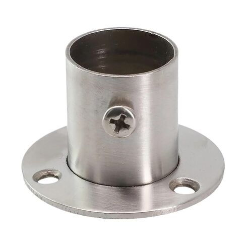 1PC Stainless Steel Wardrobe Rail with Tube Support Closet Bar Socket End Stand 19mm 22mm 25mm 32mm Diameter Options(22mm) in Saudi Arabia