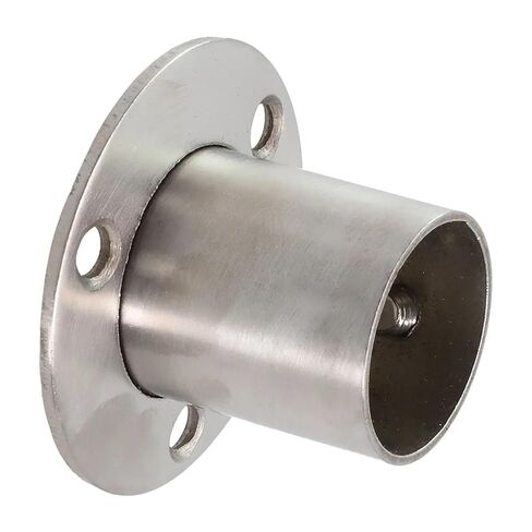 1PC Stainless Steel Wardrobe Rail with Tube Support Closet Bar Socket End Stand 19mm 22mm 25mm 32mm Diameter Options(22mm) in Saudi Arabia