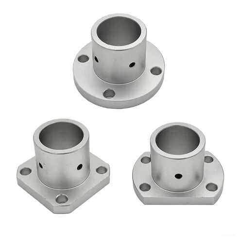 1PC Guide Shaft Support Long Sleeve Flanged Mount Type Shaft Supports Linear Motion Automation Components(Square,DN12) in Saudi Arabia
