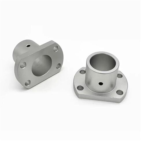 1PC Guide Shaft Support Long Sleeve Flanged Mount Type Shaft Supports Linear Motion Automation Components(Square,DN12) in Saudi Arabia