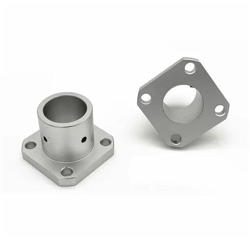 1PC Guide Shaft Support Long Sleeve Flanged Mount Type Shaft Supports Linear Motion Automation Components(Square,DN12) in Saudi Arabia