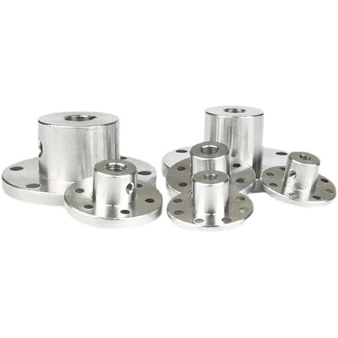 1PC Aluminum Alloy Flange Coupling Wheel Connecting Shaft 10/12/14/15/16MM Keyway(57MM Diameter,12mm Keyway) in Saudi Arabia