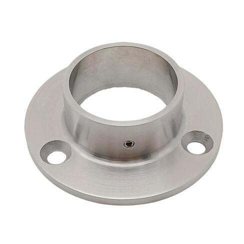 2PCS 304 Stainless Steel Handrail Flange 48.3mm Base Flange for Stairing Railing Satin Polished in Saudi Arabia