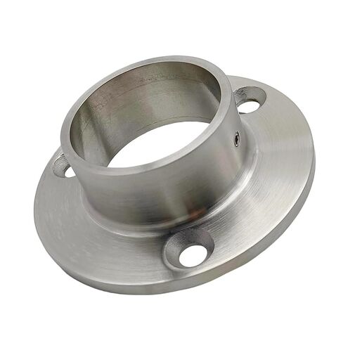 2PCS 304 Stainless Steel Handrail Flange 48.3mm Base Flange for Stairing Railing Satin Polished in Saudi Arabia