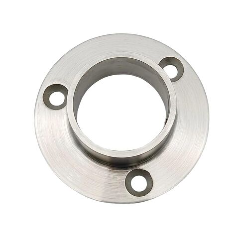 2PCS 304 Stainless Steel Handrail Flange 48.3mm Base Flange for Stairing Railing Satin Polished in Saudi Arabia