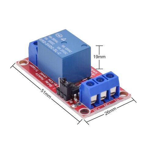 ​KEAcvise 4-Pack 5V 1-Channel Relay Module - Optocoupler Isolated High/Low Level Trigger Switch for Arduino/Home Automation/Industrial Control/IoT Devices (4-Pack)​ in Saudi Arabia