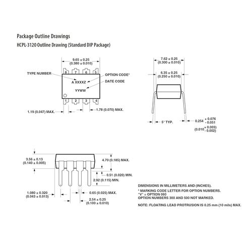 Chanzon 10 قطعة Hcpl3120 Optocoupler DIP تركيب DIP-8 Optocouple متوافق مع HCPL-3120-000E/HCPL3120 المعزل البصري in Saudi Arabia