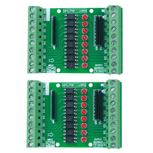 Optocoupler Isolation Board,DC 3.3V 5V PNP NPN 8-Channel Signal Converter Opto Voltage Isolation Module Driver Photoelectric Isolated Module in Saudi Arabia