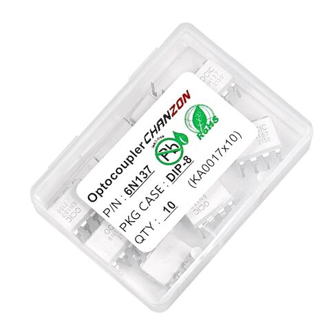 Chanzon 10 قطع 6N137 6n137s Optocoupler DIP تركيب DIP-8 Optocouple عالية السرعة متوافقة مع 6N137-000E/6N137M/EL6N137 المعزل البصري in Saudi Arabia
