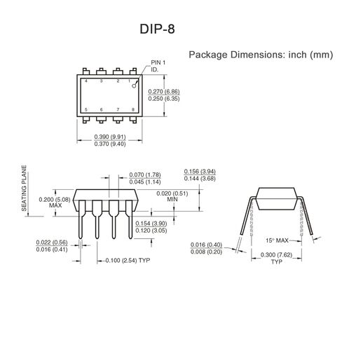 Chanzon 10 قطع 6N137 6n137s Optocoupler DIP تركيب DIP-8 Optocouple عالية السرعة متوافقة مع 6N137-000E/6N137M/EL6N137 المعزل البصري in Saudi Arabia