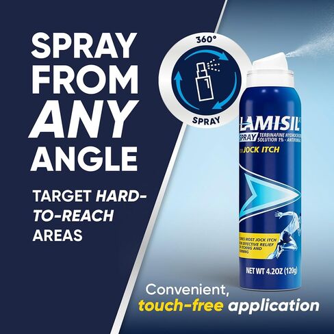 بخاخ لاميسيل جوك المضاد للفطريات، علاج لمدة أسبوع واحد، ثبت سريريًا أنه سريع وفعال لتخفيف أعراض الحكة والحرق والاحمرار، 4.2 أونصة (120 جم) in Kuwait