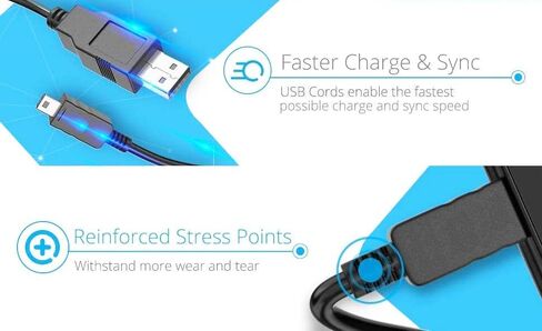 Silverline 6FT USB 2.0 Data Cable for Numark DJ Controllers: NuVJ, NV, NVII, V7, X1 USB, NDX500 in Kuwait