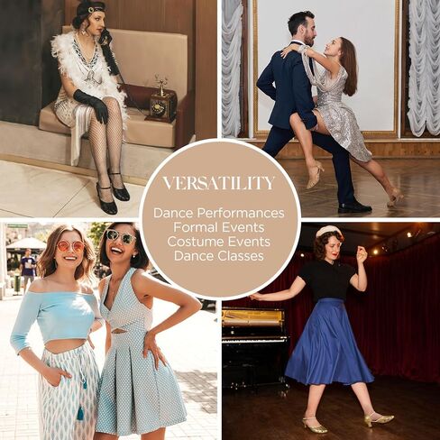 YESSA 1920s Shoes for Women Character Shoes Ankle Strap Dance Shoes for Ballroom Salsa Folklorico Tango Swing 2" Dancing Heels in Saudi Arabia