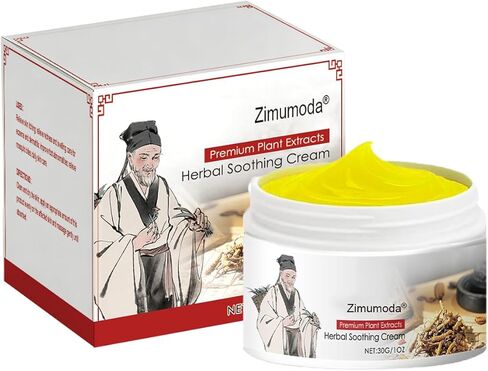 كريم العناية بالأعشاب - يخفف البشرة الجافة والضيقة ، والجلد المريح | يخفف الحكة ، غنية في المنثول ، التقويم والتخزين | 1 fl oz (1pcs) in Kuwait