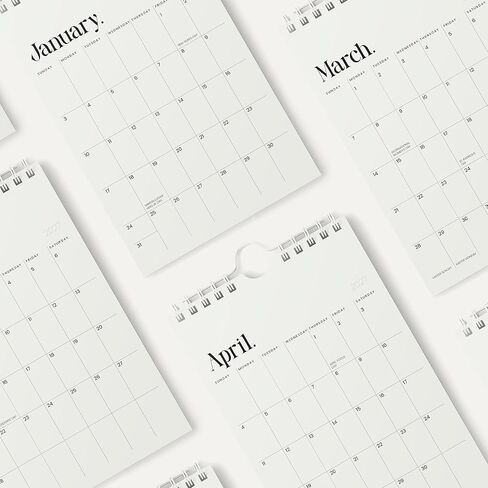 Karto Mini Wall Calendar 2025-2026 - Vertical 6x9 inch July 2025 to December 2026 - Small, Versatile, and Easy Planning with the Aesthetic Desk Monthly Calendar - New Beige in Saudi Arabia