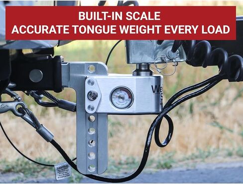 Weigh Safe WS10-2.5-KA Adjustable Trailer Drop Hitch, 2.5 in Ball in Saudi Arabia