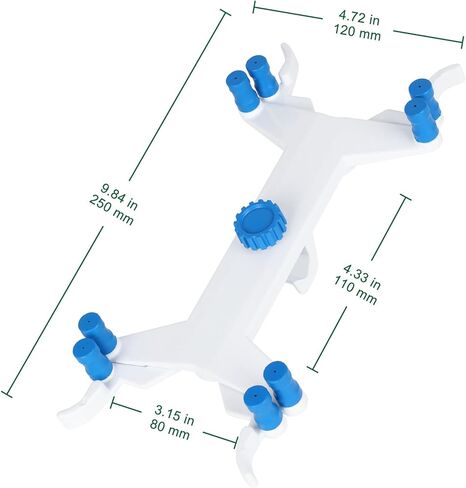 FunChem Aluminum Double Burette Clamp, Anti-Slip Laboratory Holder, Corrosion Resistant for Secure Titration Experiments in Saudi Arabia