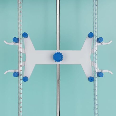 FunChem Aluminum Double Burette Clamp, Anti-Slip Laboratory Holder, Corrosion Resistant for Secure Titration Experiments in Saudi Arabia
