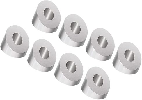 Uonlytech 8Pcs Stainless Steel Beveled Cable Angle Washers for Deck Cable Railing Hardware, 1/4 Inch 35-Degree Stair Railing Wire Connectors, Metal Fasteners for Outdoor Deck Posts in Saudi Arabia
