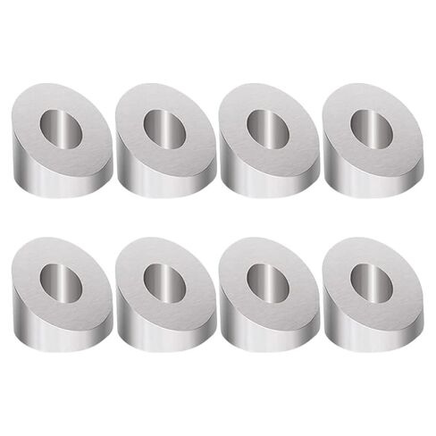 8Pcs Stainless Steel Beveled Wire Rope Angle Washers Cable Railing Hardware for Stair Decks 35-Degree Angle Connectors Protective Sleeves in Saudi Arabia