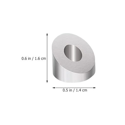 8Pcs 1/4 Inch Stainless Steel 35 Degree Beveled Wire Rope Washers for Cable Railing Hardware Kit with Protective Sleeve, Wire Rope Connector Fasteners for Staircase Guardrail in Saudi Arabia