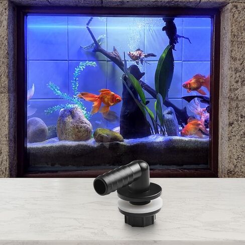 موصل كوع بلاستيكي مقاس 3/8 بوصة إلى 14 مم لأنظمة تخزين المطر وخزان IBC والمياه - تركيب ري مانع للتسرب لاستخدام خزان الأسماك وحوض السمك in Kuwait