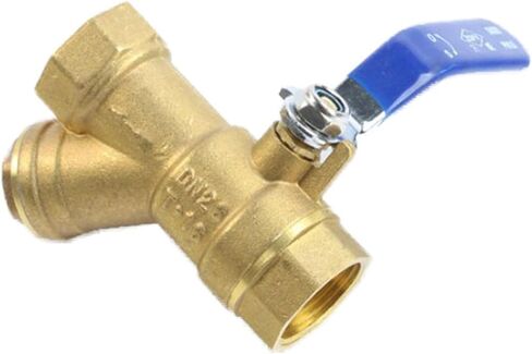 Y Strainer Brass Female Thread, Y Shaped Pipe Filter Connector DN15 DN25, Inline Strainer Filter for Water Gas Fluid Control, Plumbing Fittings Adaptor (DN15) in Saudi Arabia