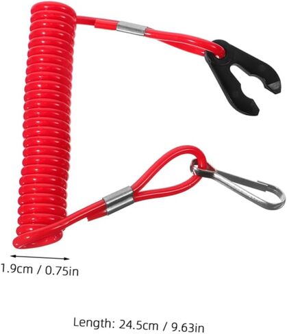 BESTonZON 5Pcs Boat Engine Stop Lanyard Emergency Tether Cord for Outboard Motor Safety Durable Construction for Enhanced Protection in Saudi Arabia