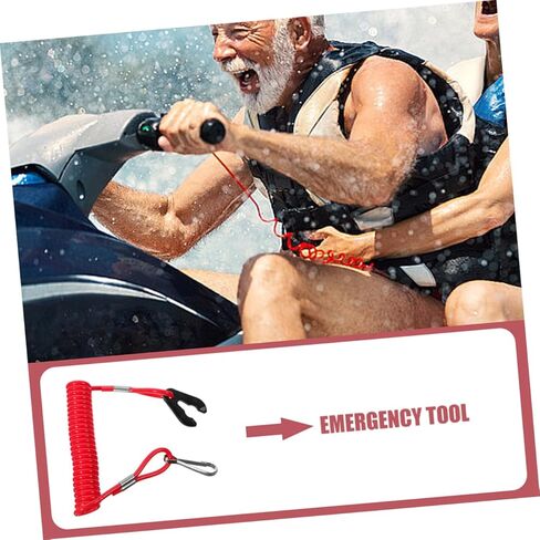 BESTonZON 5Pcs Boat Engine Stop Lanyard Emergency Tether Cord for Outboard Motor Safety Durable Construction for Enhanced Protection in Saudi Arabia