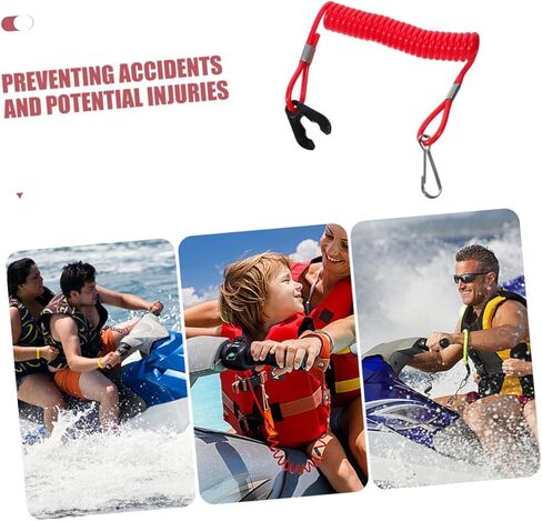 BESTonZON 5Pcs Boat Engine Stop Lanyard Emergency Tether Cord for Outboard Motor Safety Durable Construction for Enhanced Protection in Saudi Arabia