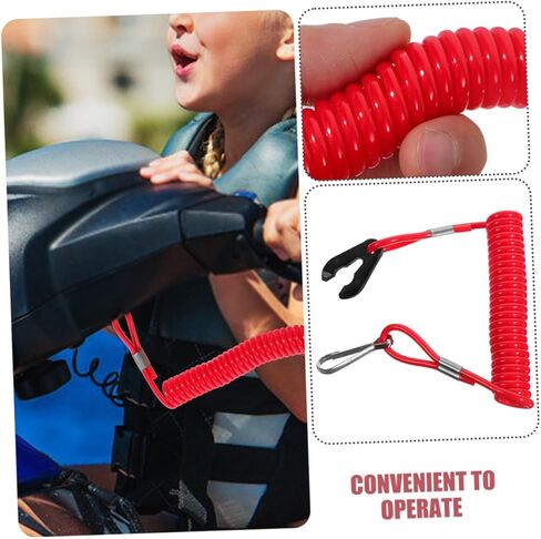 BESTonZON 5Pcs Boat Engine Stop Lanyard Emergency Tether Cord for Outboard Motor Safety Durable Construction for Enhanced Protection in Saudi Arabia