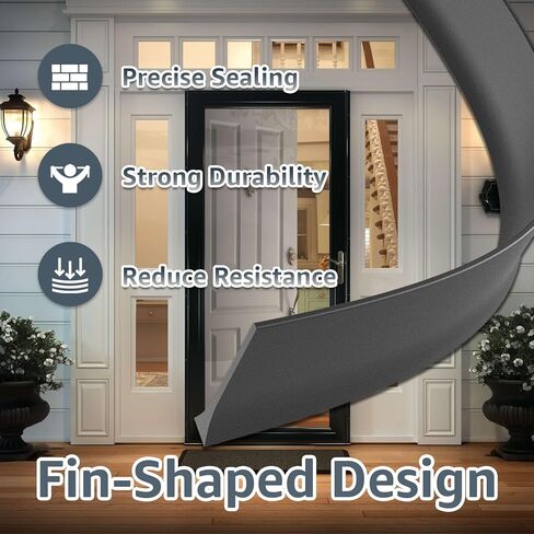 2Pcs Replacement for Andersen Storm Door Botton Sweep Fin Weatherstrip, Compatible with Andersen Pull-Down Storm Door Bottom Seal in Kuwait
